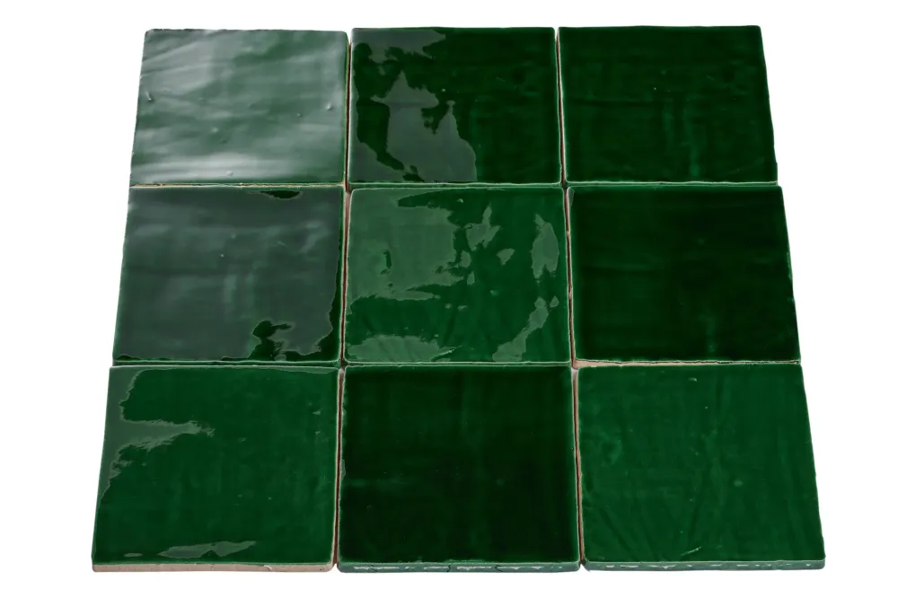 DTG Oud Hollands mozaïek wandtegel 13x13 groen-mix Betrouwbaar