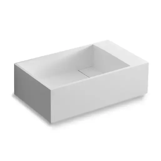 Beperkte Voorraad SSI Design Veneto Solid Surface fontein 40x22x10cm mat wit