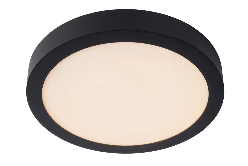 Beperkt Aanbod Lucide Brice ronde plafondlamp 30cm 30W zwart