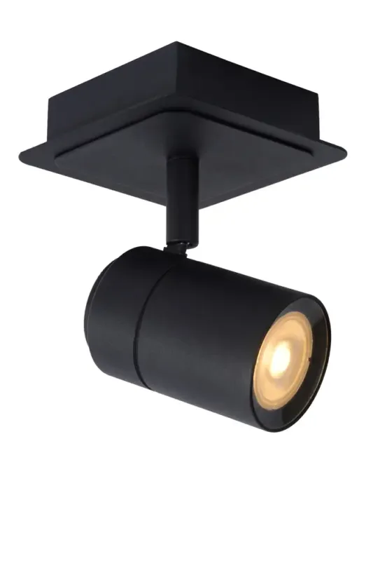 Aanbieding Lucide Lennert plafondlamp 1 spot 5W zwart