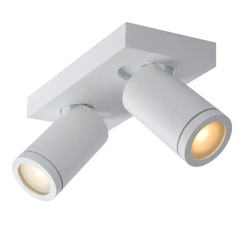 Actieprijs Lucide Taylor plafondlamp 2 spots 5W wit