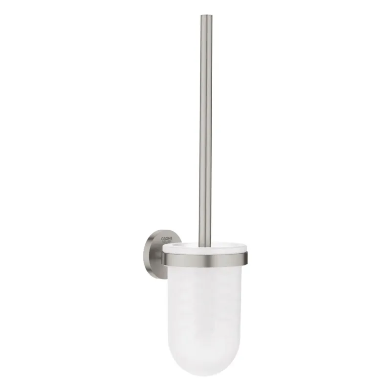 Uitverkoop Grohe Essentials toiletborstel met houder supersteel