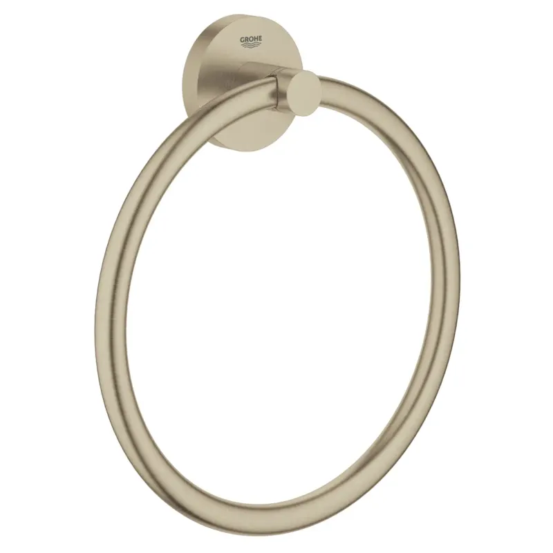 Veilige Betaling Grohe Essentials handdoekring brushed nikkel