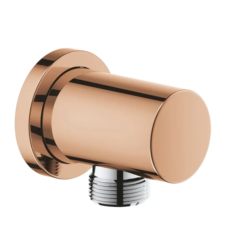 Weekendaanbieding Grohe Rainshower wandaansluitbocht met ronde rozet warm sunset