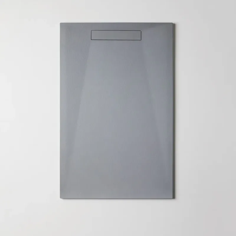 Resigres Plus Zero douchebak 120x70cm grijs mat composiet Gratis Retour