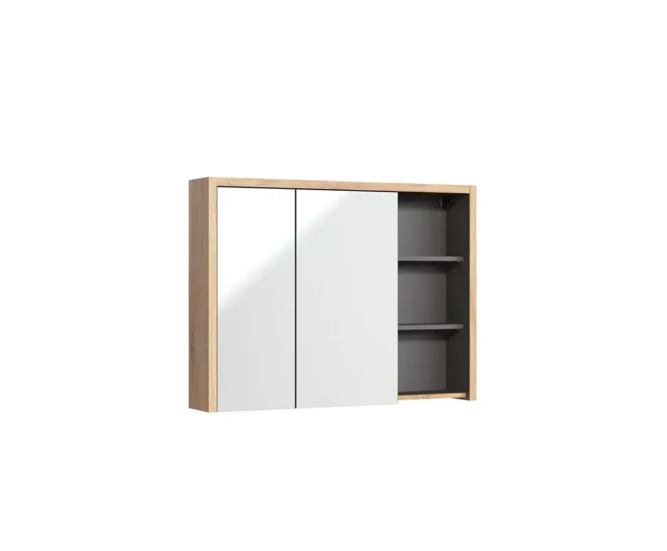Comad Devon 846 FSC spiegelkast 100cm eiken/antraciet Favoriet