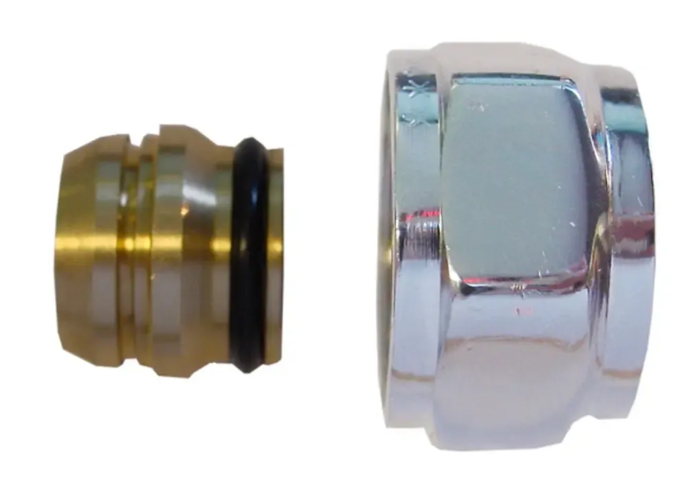 Mueller adaptor eurokonus/knel 15mm chroom Shop Nu