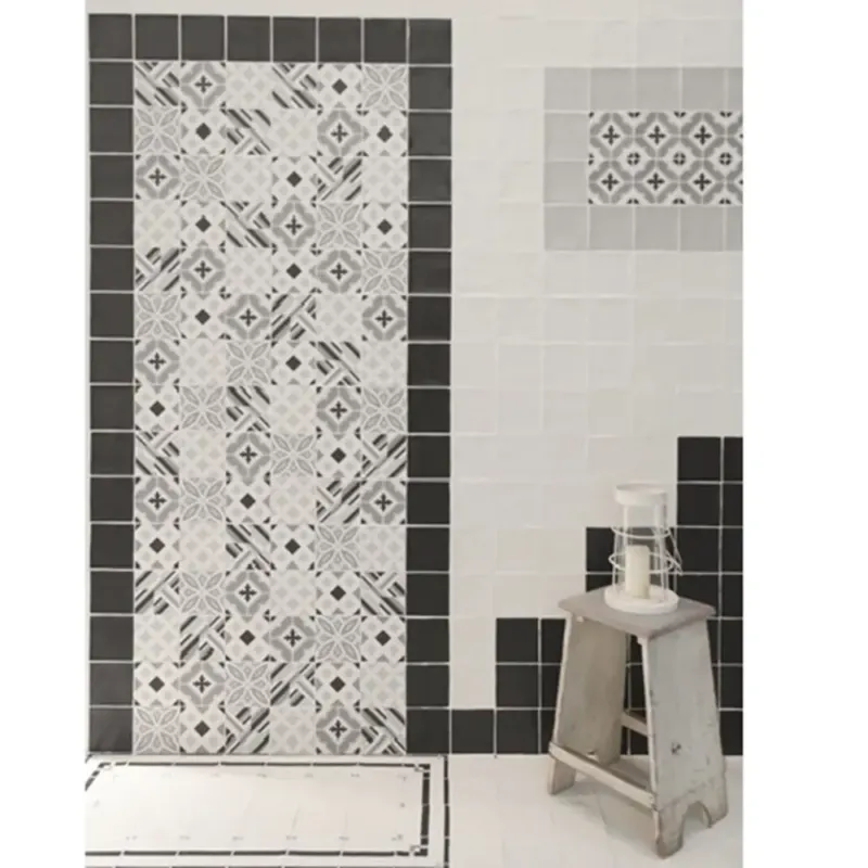 Terre d‘Azur Madelaine Decor 10 wandtegel 13x13cm grijs - 30 stuks per doos Voordeelprijs