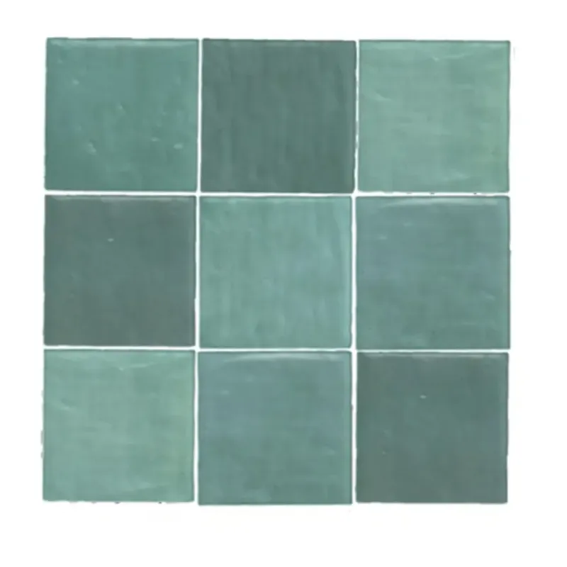 Terre d‘Azur Maroc wandtegel 11.5x11.5cm groen - 29 stuks per doos Beperkte Voorraad